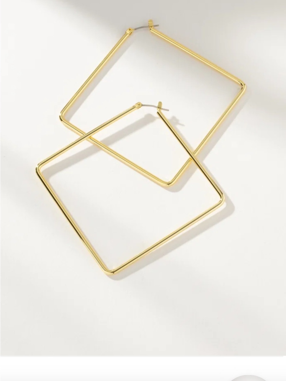 Uncommon James Gold Square Hoop Earrings- Large!